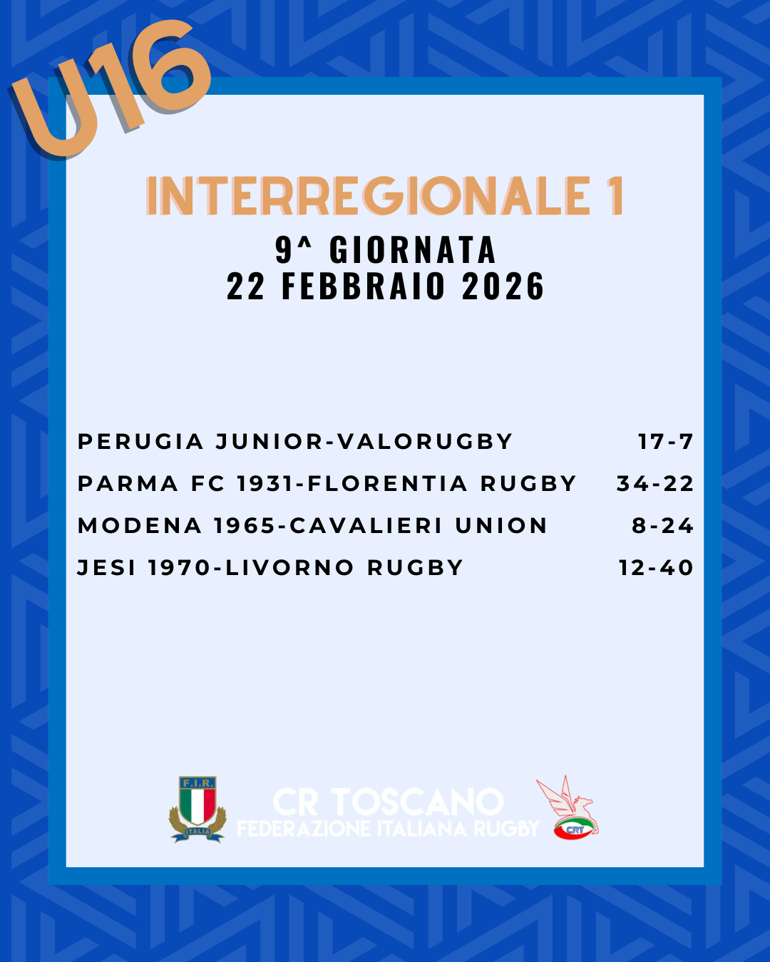 RISULTATI INTERREGIONALE 1